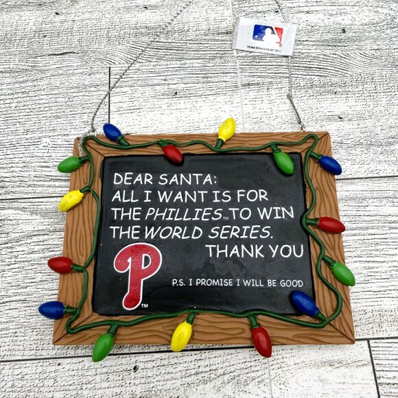 NWT Forever Collectibles 2013 MLB Philadelphia Phillies Christmas Ornament - Picture 2 of 4